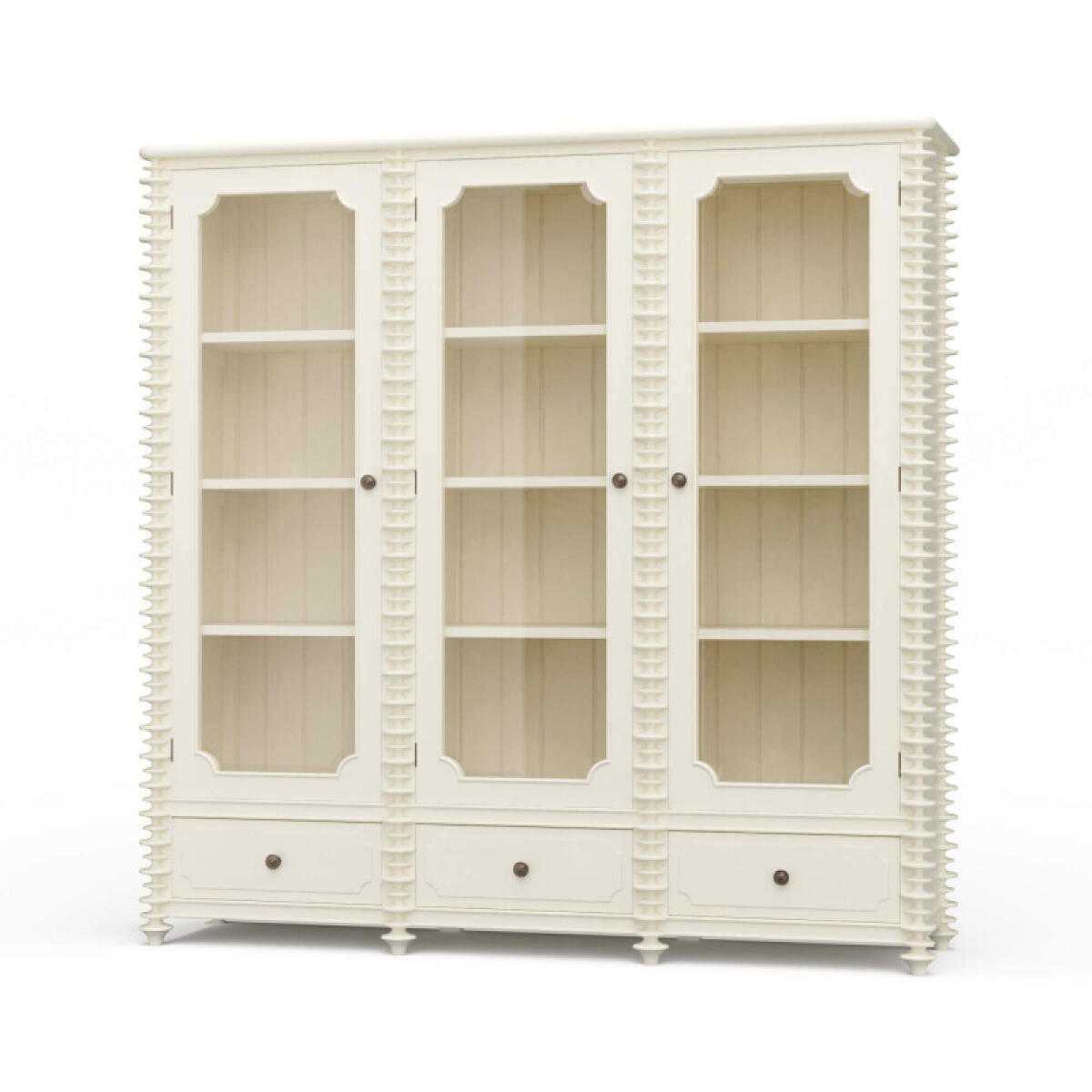 4053ea605b27d3a7ed8e9dc678afe562 Milano Bookcase W/ 3 Glass Doors - Image 1