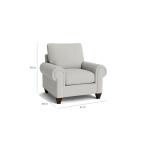 True Custom™ True CustomÂ® Large Panel Arm Accent Chair - Image 3