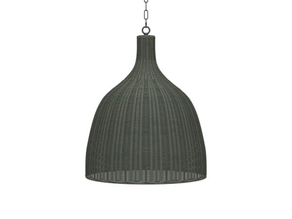 Hampton Rattan Pendant Large Lighting Bramble 2