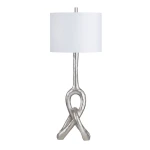 Silver St. James Buffet Lamp