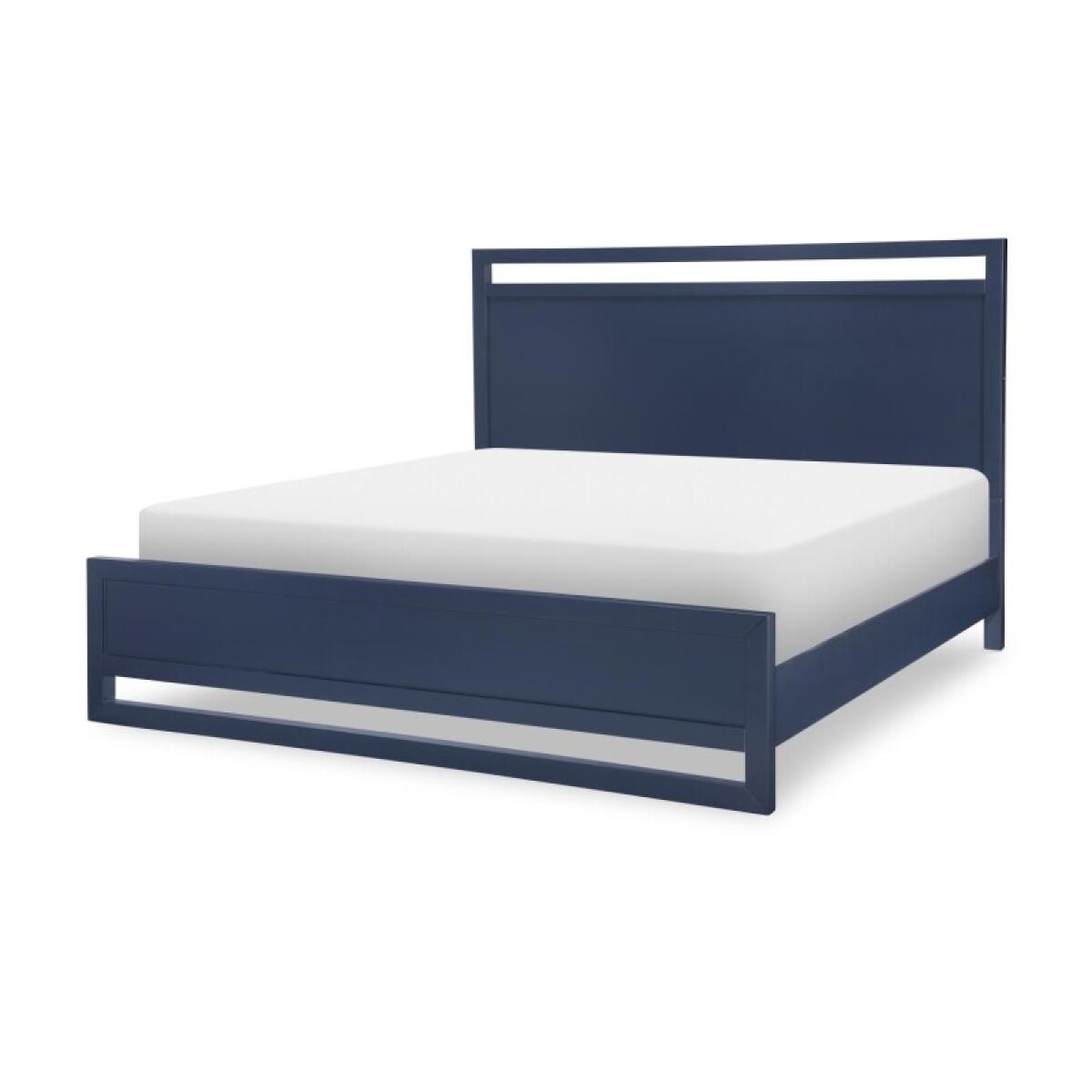 Complete Panel Bed Queen 5/0 Blue Finish Beds Beds 2 Complete Panel Bed Queen 5/0 Blue Finish Beds Beds 2