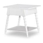 Vintage Market AT Splayed Bobbin Leg 1 Drw End Table Picket Fence CLH4012-505 - Image 3