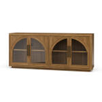Vannes 4 Door Sideboard W/ Glass Shelves