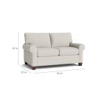 Carolina Roll Arm Loveseat Loveseats Bassett Furniture 13