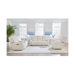 Raymond Leather Power Reclining Loveseat with Center Console - Image 3