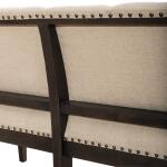 Americana Farmhouse Uph Shelter Dining Bench- Black - Image 7