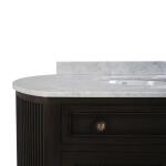 Kraton Oval Double Vanity W/ Sink & Marble Top - Image 11
