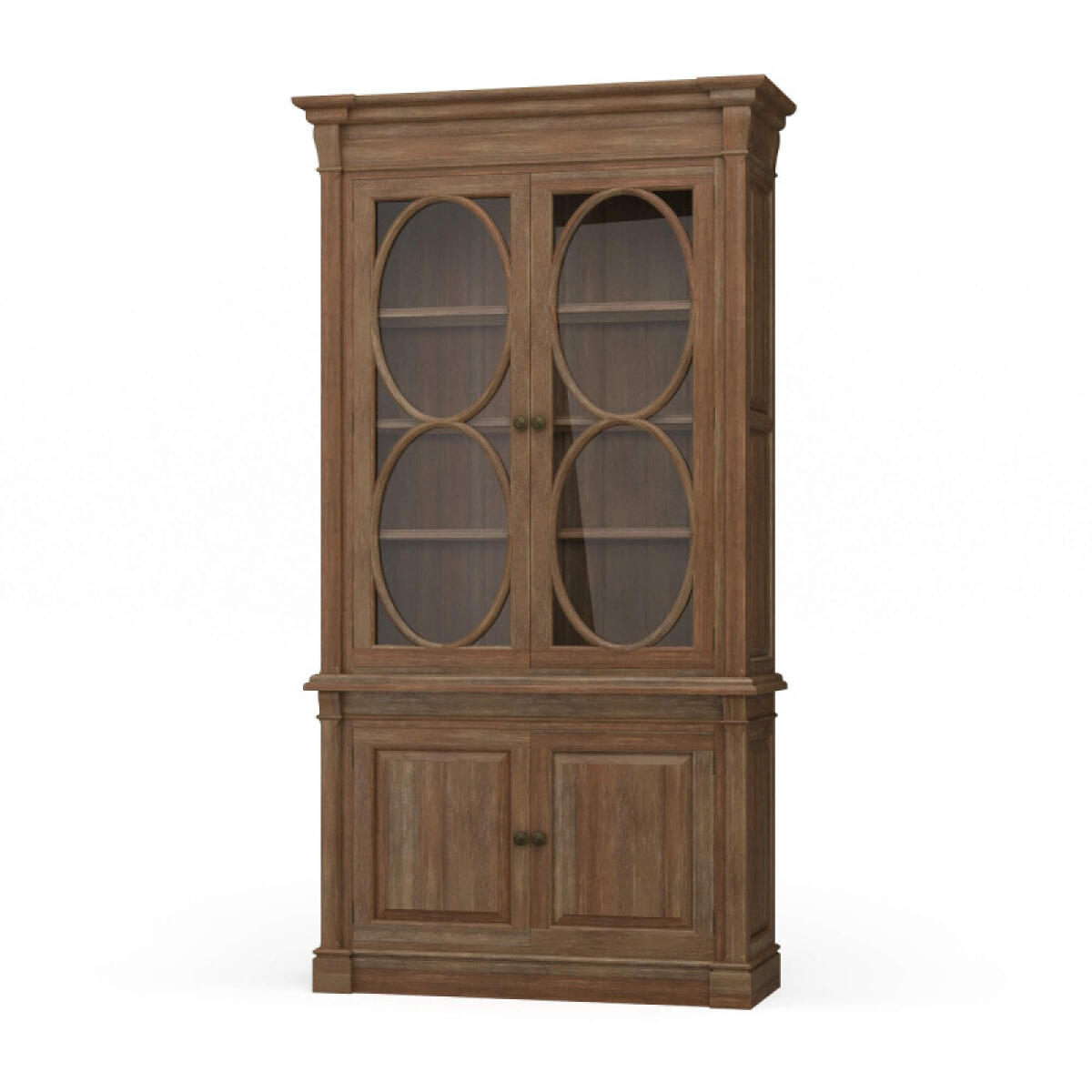 421f6b339f53e60df15764482210ce45 Fiona 4 Door Display Cabinet W/ Glass Shelves - Image 1