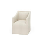 Zara Slipcovered Dining Chair W/ Arms Chairs & Benches Bramble 25