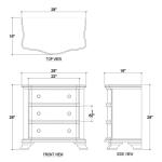 Davis Bedside Table Nightstands Bramble 11