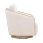 Nora Uph Swivel Accent Chair - Light Brown - Image 5