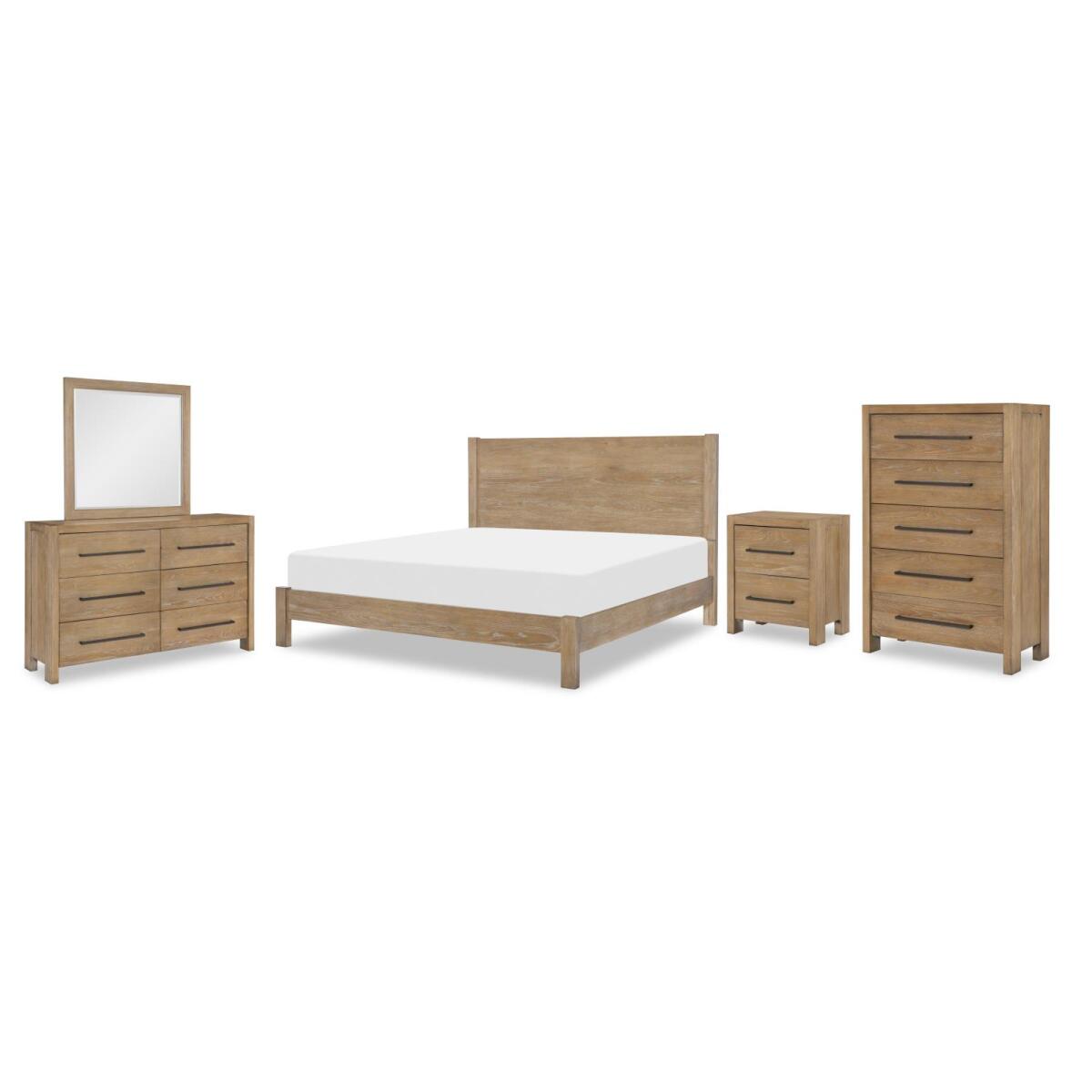 Complete Panel Bed, Queen 5/0, Mirror, Dresser, Nightstand Bedroom Sets Bedroom Sets 2 Complete Panel Bed, Queen 5/0, Mirror, Dresser, Nightstand Bedroom Sets Bedroom Sets 2