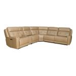 Carrington 6 Piece Sectional Sectionals Brown 17