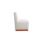 Banks Upholstered Dining Chair with Casters - Image 6