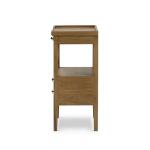 Eton 2 Drawer Side Table W/ Pull Out Shelf - Image 8