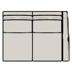 Sectionals 202 Reece Reclining Sectional with One-Piece Back Sectionals Bradington-Young 24