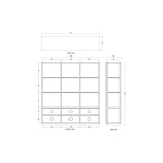 Cohan Open Cabinet W/ 6 Drawers - Image 7
