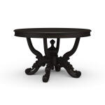 Mandolin Dining Table W/ Solid Hardwood Top
