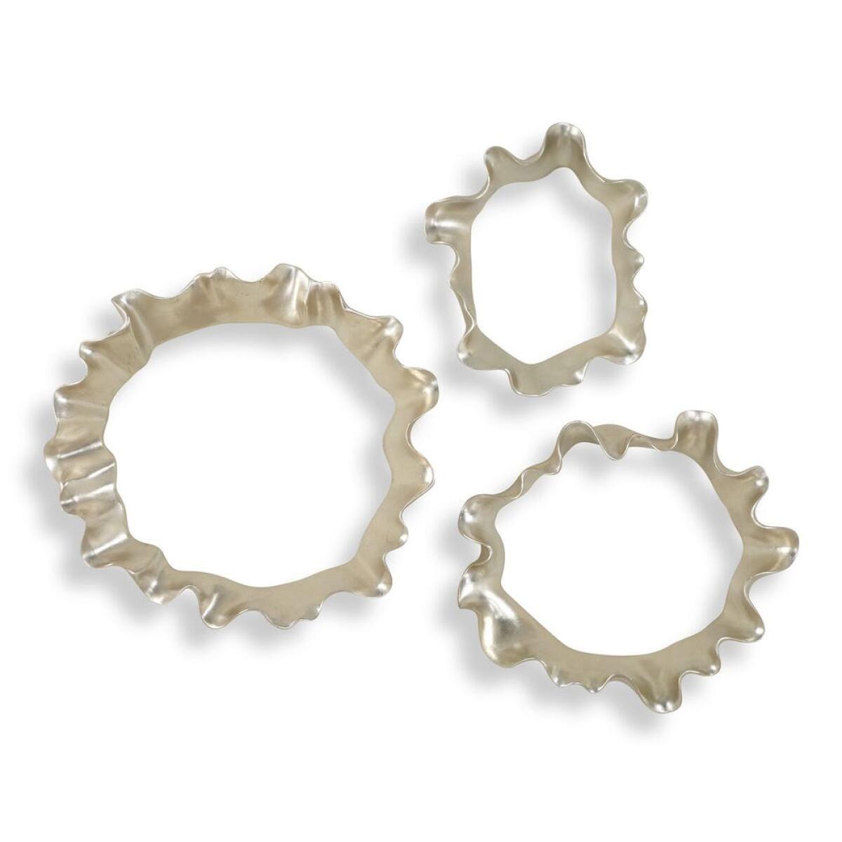 432ea615bcef1dbfca94e9dd5d2280f7 Ripple Effect Wall Decor, S/3 - Image 1