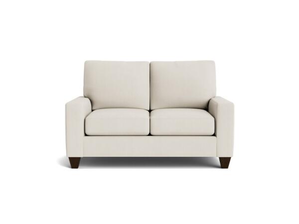 True Custom™ True CustomÂ® Large Track Arm Loveseat Loveseats Bassett Furniture