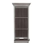 Ocean Isle Left Pier Top Entertainment Stands Antique White w/ Weathered Pine 11