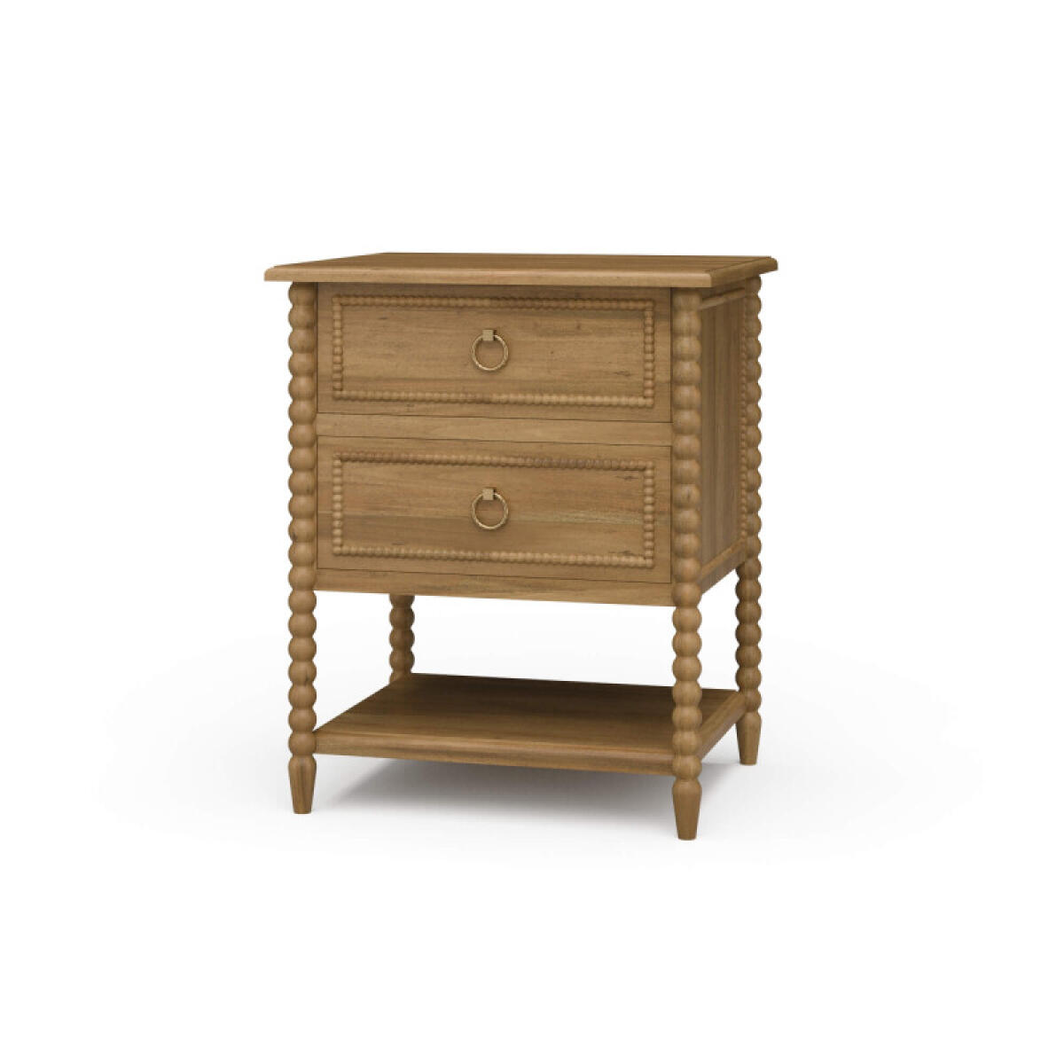43b096dd80d12487d03230589b7f1052 Cholet 2 Drawer Bedside Table W/ Shelf - Image 1