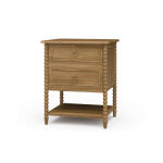 Cholet 2 Drawer Bedside Table W/ Shelf