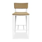 Calbas Outdoor Bar Stool, White