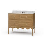 Chloe Single Vanity W/ Sink & Marble Top