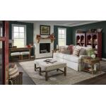 Upholstered Ottoman Cocktail Table Cocktail & Coffee Tables Barnwood Oak 11