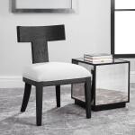 Idris Armless Chair, Charcoal Chairs & Benches Black 20