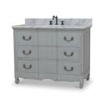 Provence Single Vanity W/ Sink & Marble Top - Image 5