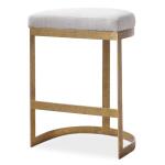 Ivanna Counter Stool, Gold - Beige