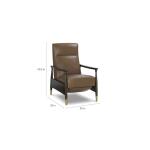 Maris Leather Manual Recliner with Wood Frame Recliners Bassett Furniture 19