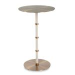 Andora Round Plinth End Table End tables Andora Warm Grey 11