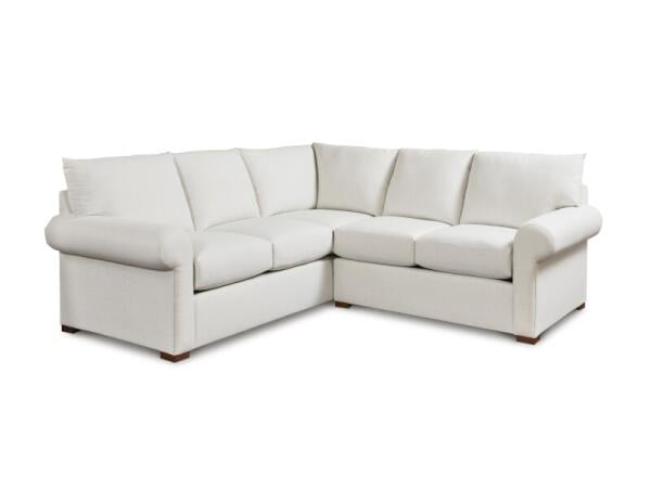 Hanover Roll Arm L-Shaped Sectional Sectionals Bassett Furniture