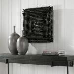 Portside Wood Wall Panel, Black Wall Decor Black 18