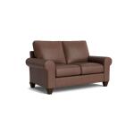 True Custom™ True Custom® Leather Large Roll Arm Loveseat - Image 3