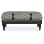 Rects Solid Top Ottoman With Split Top Ottomans & Poufs Black 9