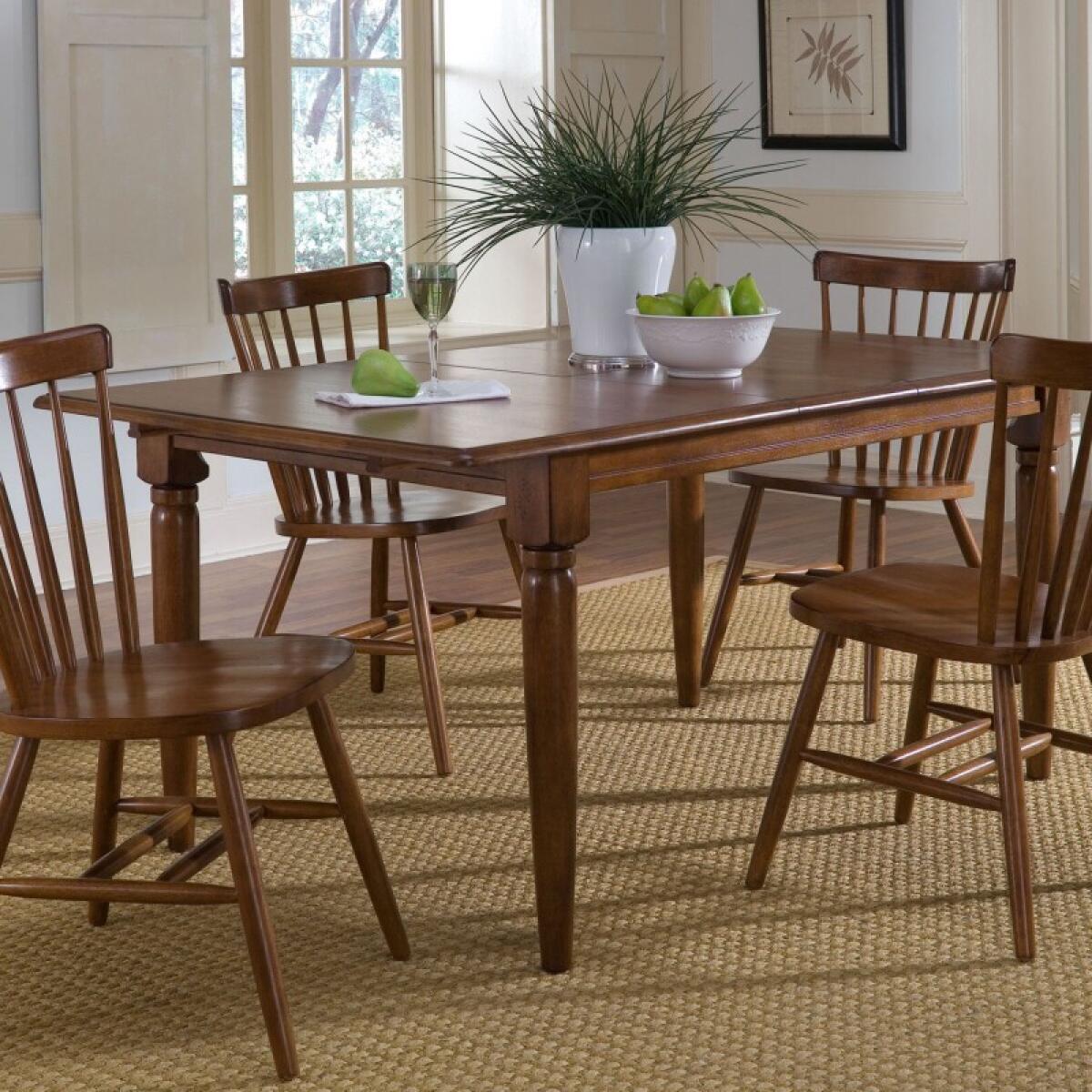 4564ea4bb0bc7a3117bdb88afb3344ff Creations Butterfly Leaf Table - Tobacco - Image 1