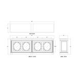 Fiona 4 Door Buffet W/ Glass Shelves - Image 8