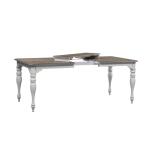 Magnolia Manor Leg Table Dining Tables Antique White & Weathered Bark 19