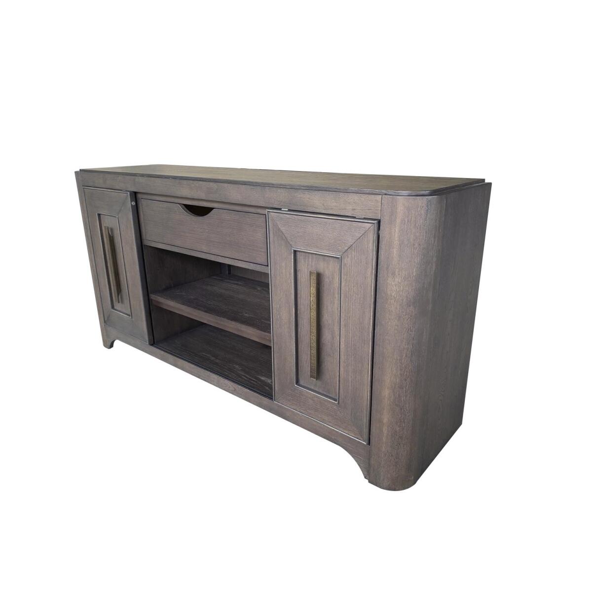 60 Inch Media Console Entertainment Stands Brown 2 60 Inch Media Console Entertainment Stands Brown 2