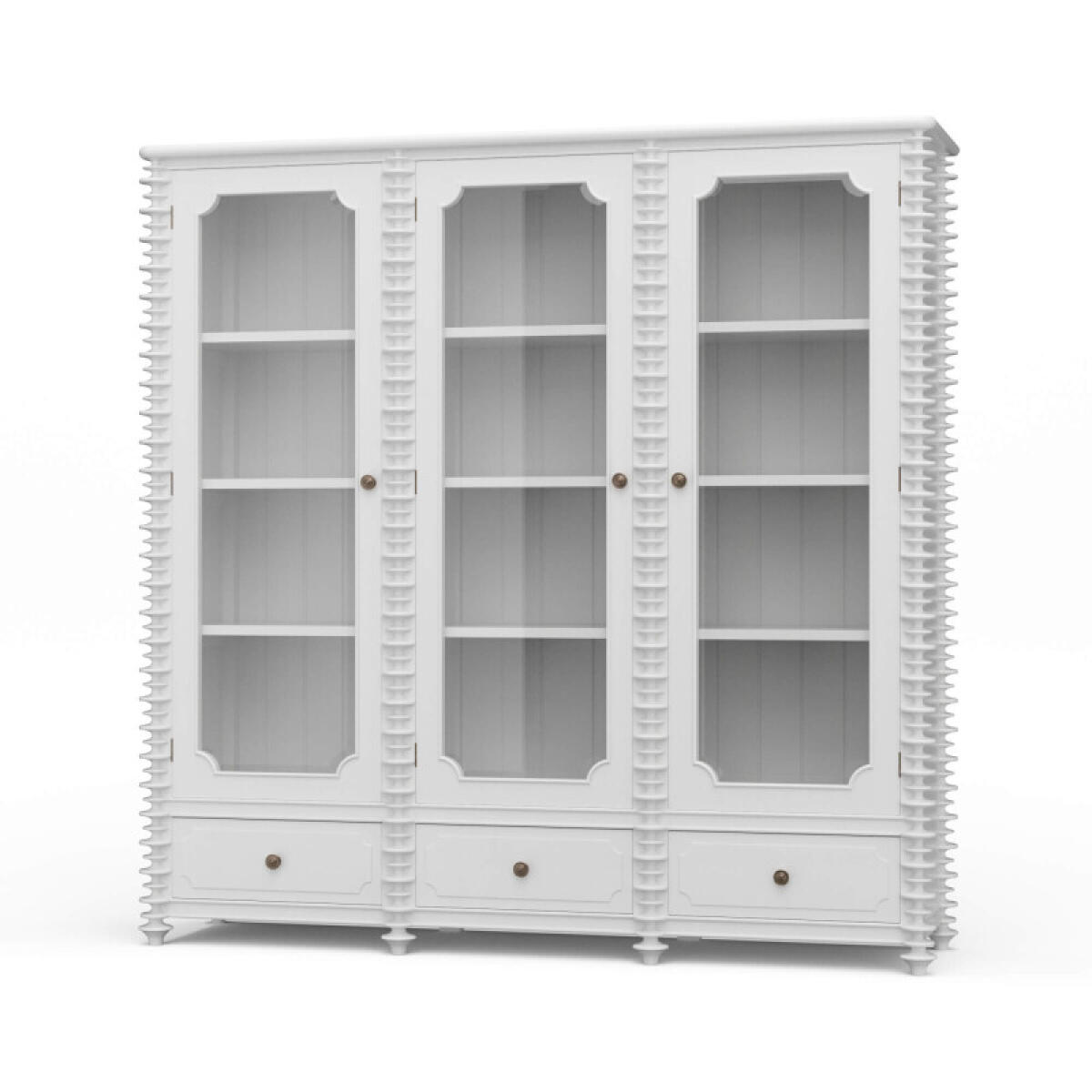 460d586a92f57cb269d4c2181710aa39 Milano Bookcase W/ 3 Glass Doors - Image 1