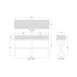 Renoir Console W/ Rattan - Image 8