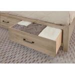 Cool Rustic X Bed with Footboard Storage - Image 3
