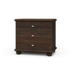 Luna 3 Drawer Bedside Table
