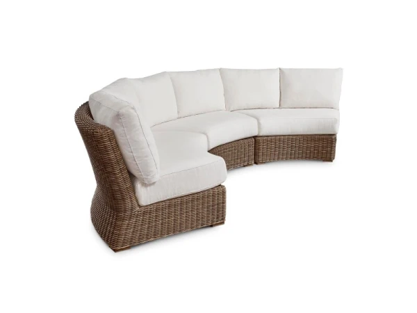 Huntington Curved Outdoor Sectional Outdoor Sofas Bassett Furniture
