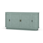 Dakota Oval 4 Door Sideboard W/ Rattan Panels