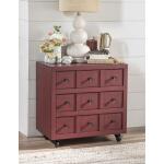 Nightstand 3 Drw W/ Casters Spiced Apple CLH4015-3100 - Image 3